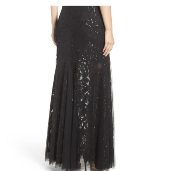 Vera Wang Dress NWT formal black sequin mermaid gown dress 4 - Picture 4 of 15